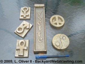 The finished castings